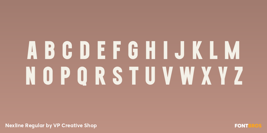 Nexline Regular Font Poster #2
