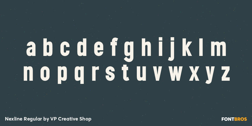 Nexline Regular Font Poster #3