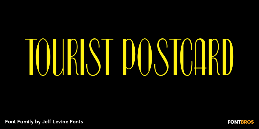 Tourist Postcard Font Poster