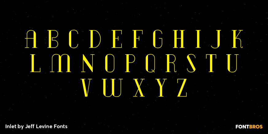 Inlet Font Poster #3