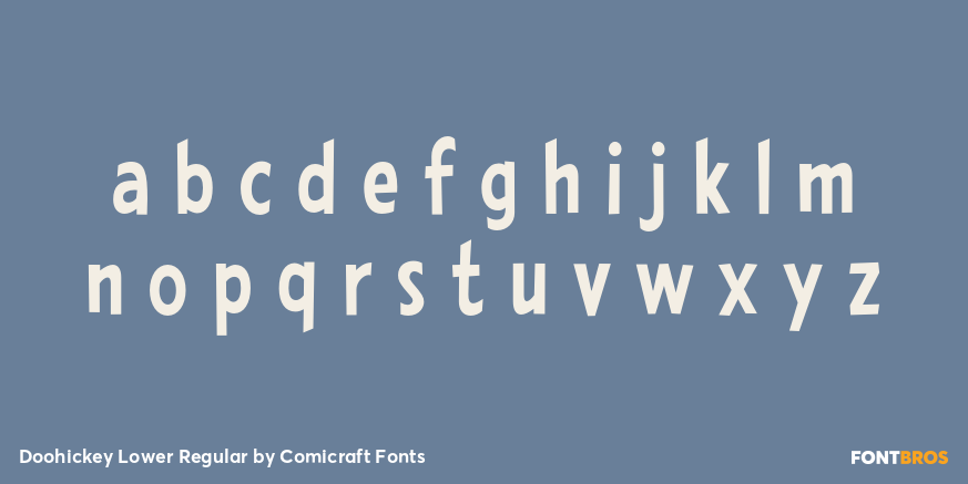 Doohickey Lower Regular Font Poster #3