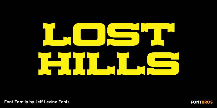 Lost Hills Font Poster #1