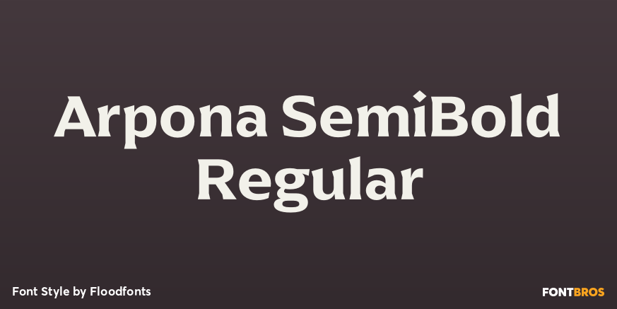 Arpona SemiBold Regular Poster