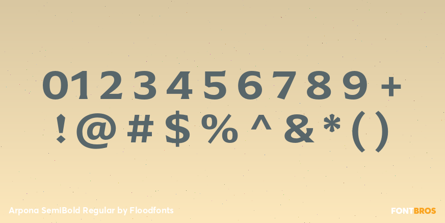 Arpona SemiBold Regular Font Poster #1