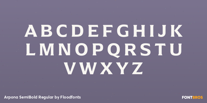 Arpona SemiBold Regular Font Poster #1