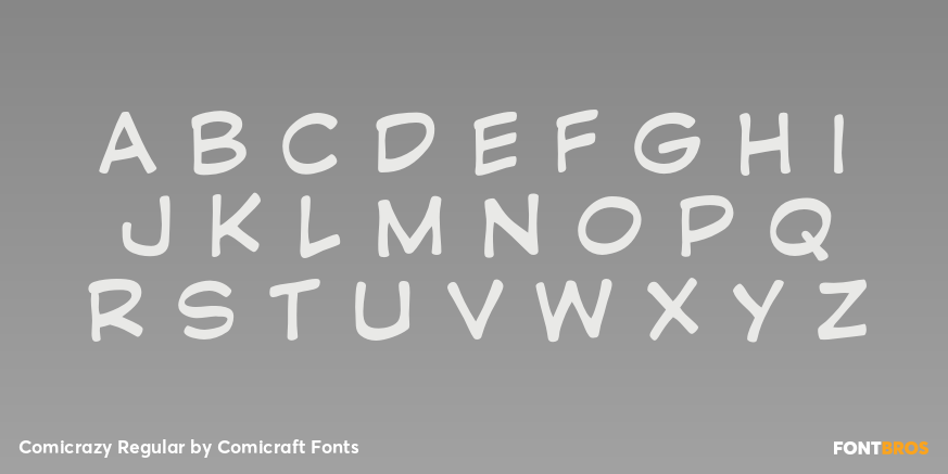 Comicrazy Regular Font Poster #2