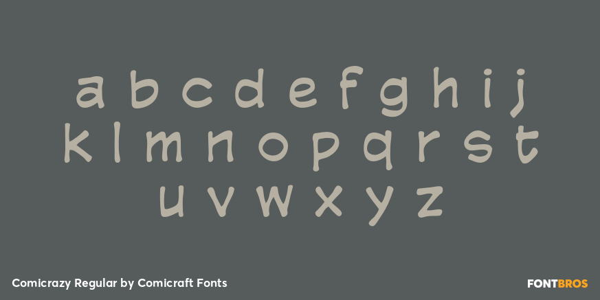 Comicrazy Regular Font Poster #3