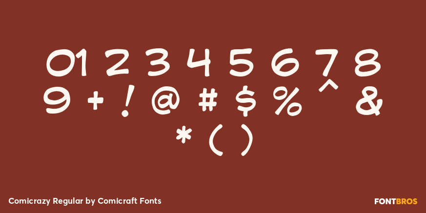 Comicrazy Regular Font Poster #4