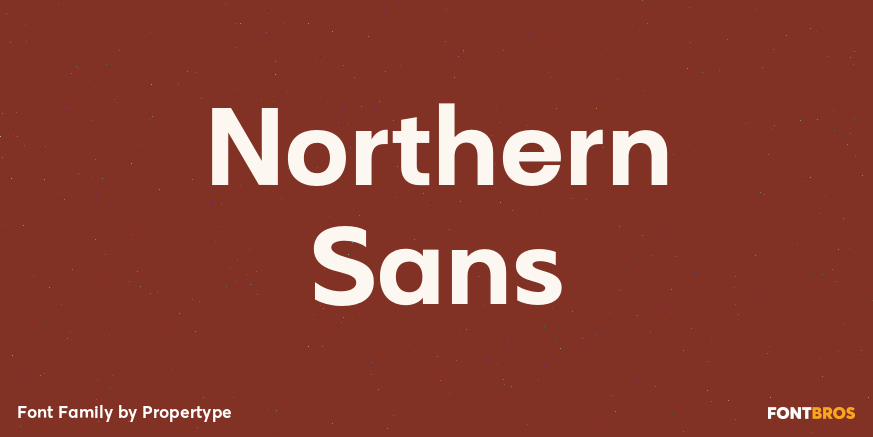 Northern Sans Font Poster