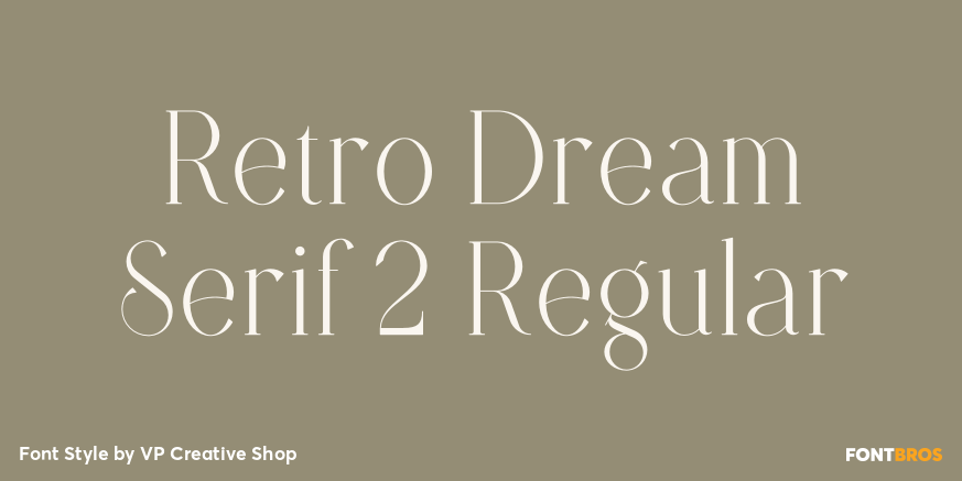Retro Dream Serif 2 Regular Poster