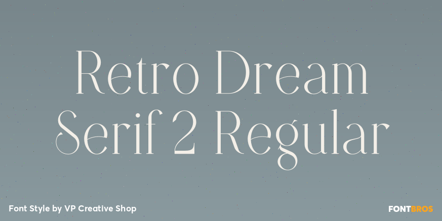 Retro Dream Serif 2 Regular Poster