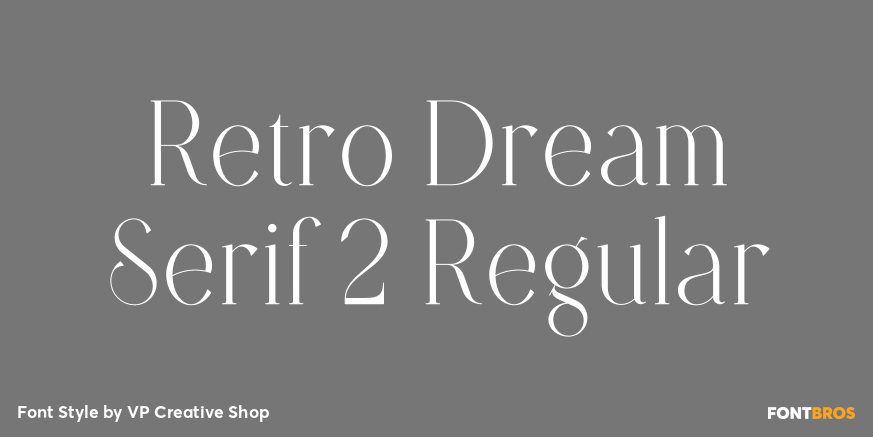 Retro Dream Serif 2 Regular Poster