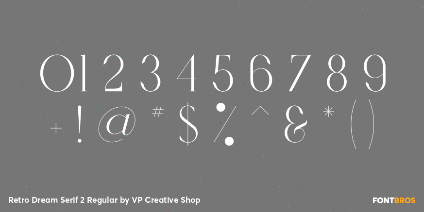 Retro Dream Serif 2 Regular Font Poster #1