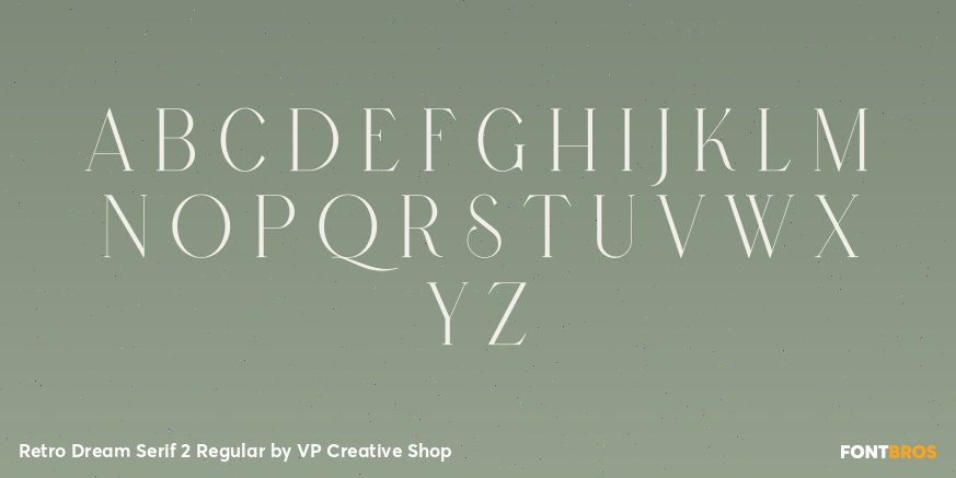 Retro Dream Serif 2 Regular Font Poster #1