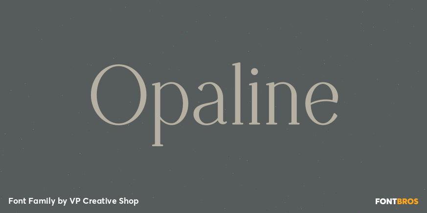 Opaline Font Poster