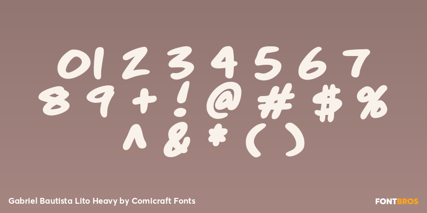 Gabriel Bautista Lito Heavy Font Poster #4