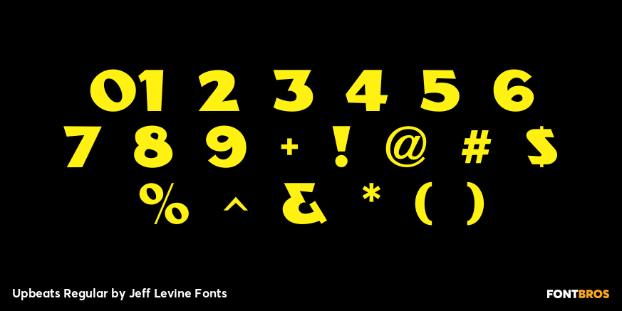 Upbeats Regular Font Poster #4