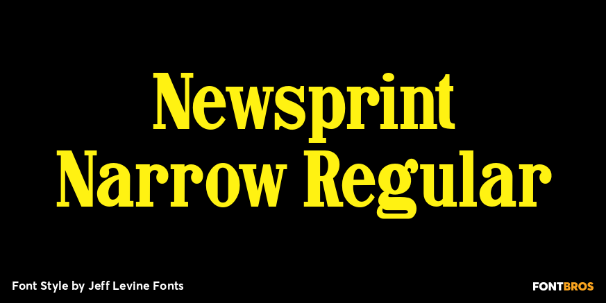Newsprint Narrow Regular Poster