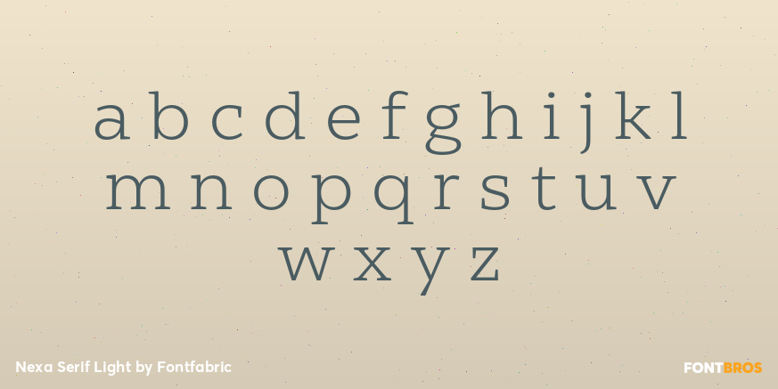 Nexa Serif Light Font Poster #3