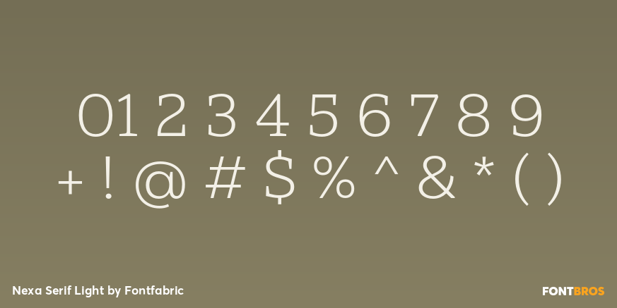 Nexa Serif Light Font Poster #4