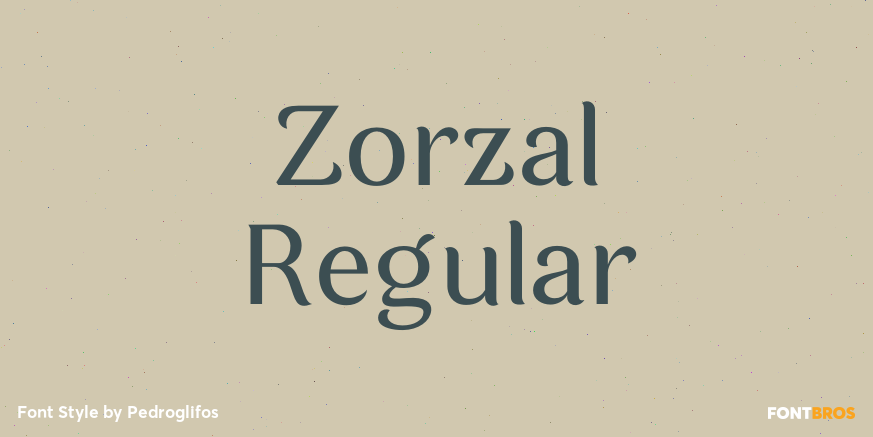 Zorzal Regular Font Poster #1
