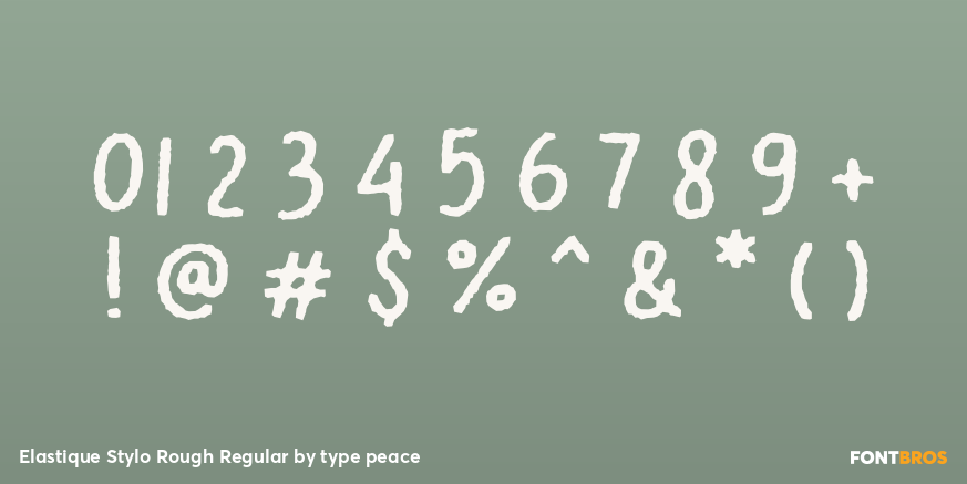 Elastique Stylo Rough Regular Font Poster #1