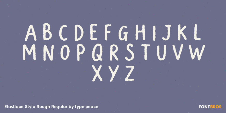 Elastique Stylo Rough Regular Font Poster #2
