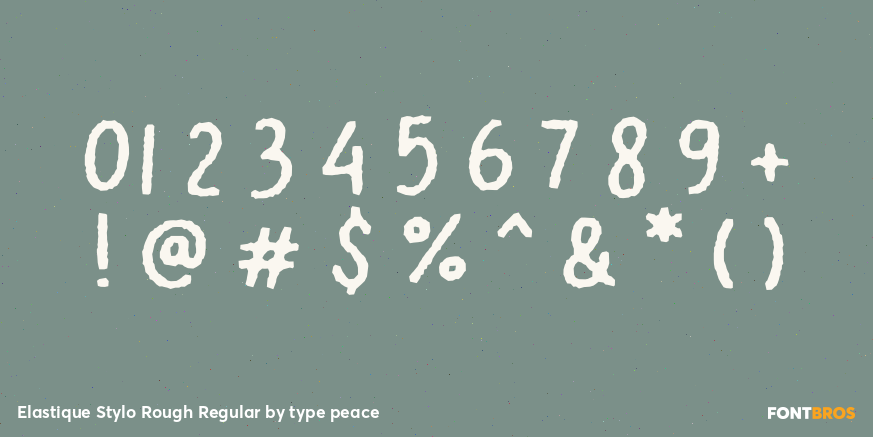 Elastique Stylo Rough Regular Font Poster #4