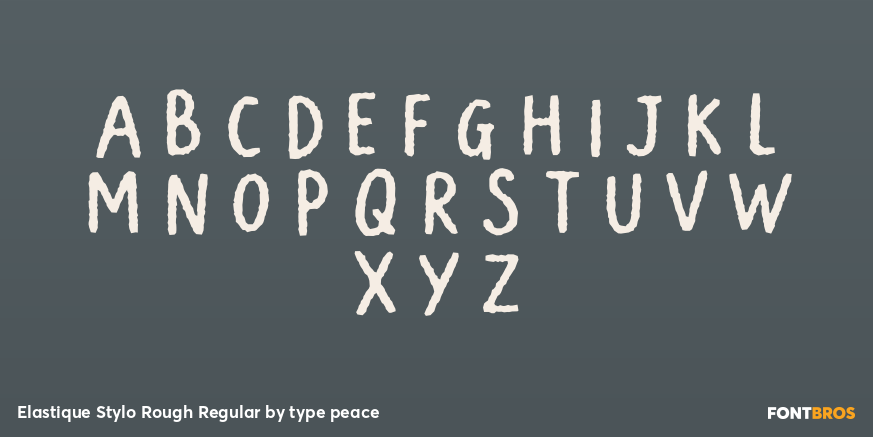 Elastique Stylo Rough Regular Font Poster #1