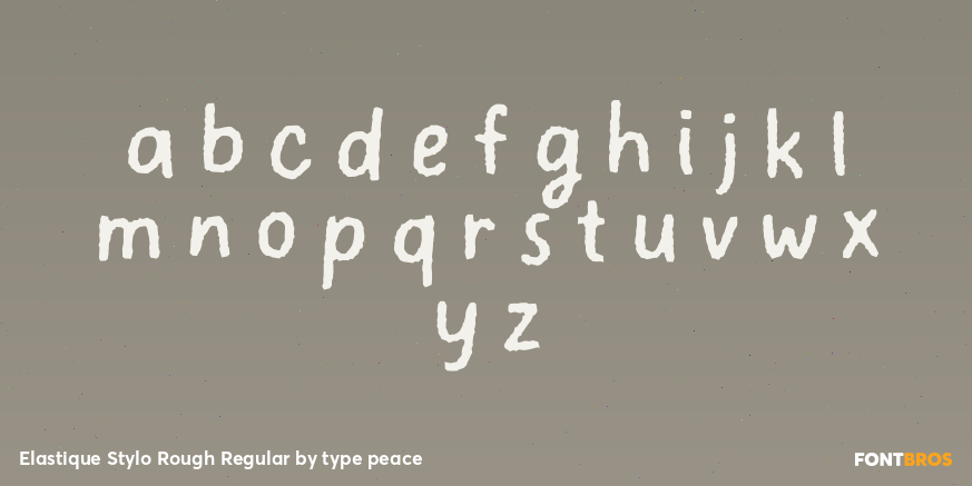Elastique Stylo Rough Regular Font Poster #1