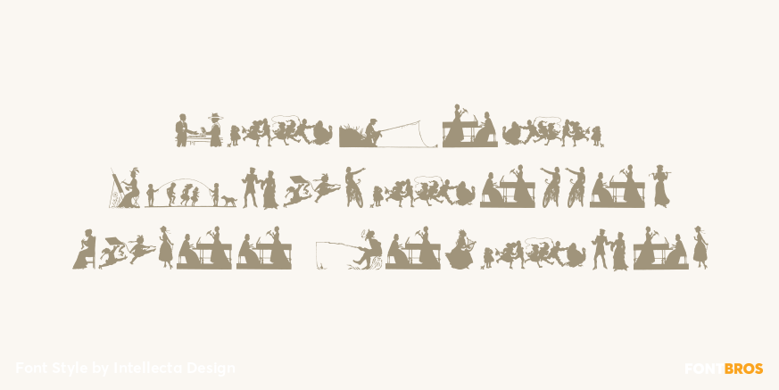 Human Silhouettes Three Regular Poster