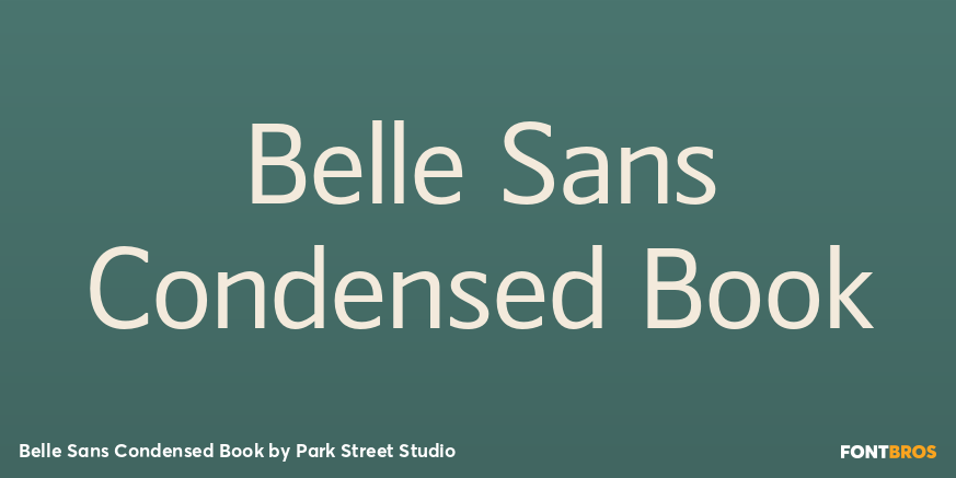 Belle Sans Condensed Book Font Poster #1
