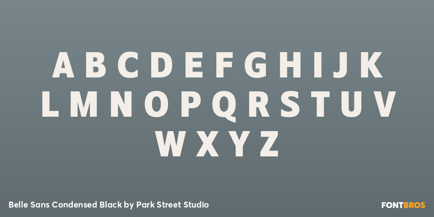 Belle Sans Condensed Black Font Poster #2