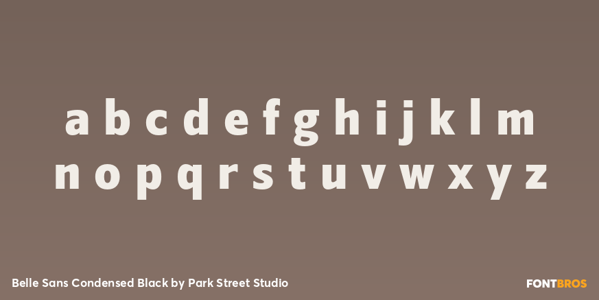 Belle Sans Condensed Black Font Poster #3