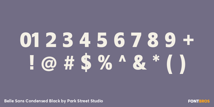 Belle Sans Condensed Black Font Poster #4