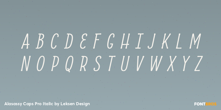 Alasassy Caps Pro Italic Font Poster #2
