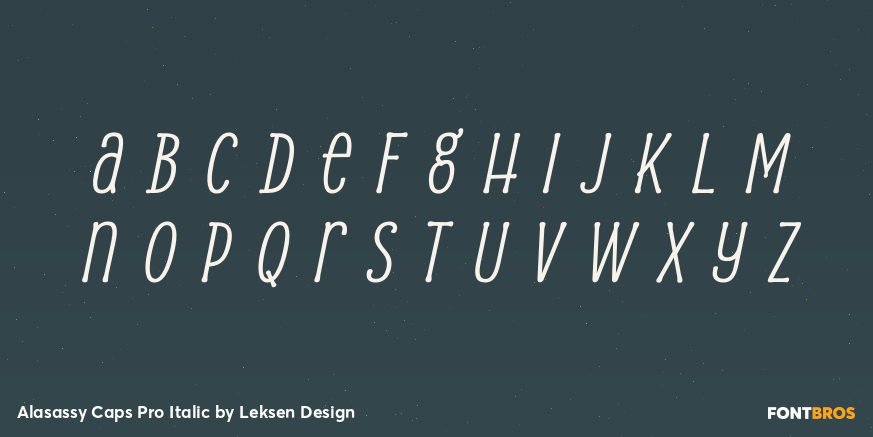 Alasassy Caps Pro Italic Font Poster #3
