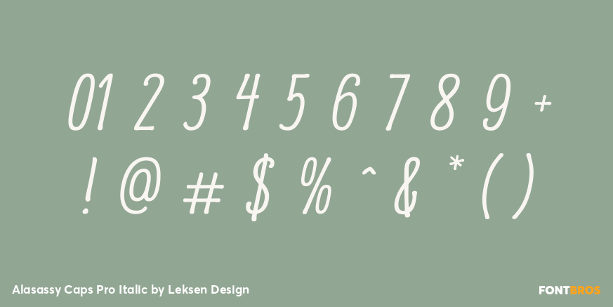 Alasassy Caps Pro Italic Font Poster #4