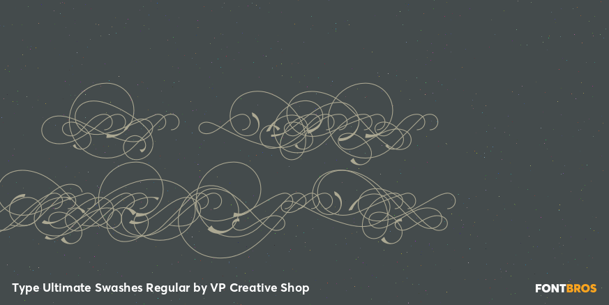 Type Ultimate Swashes Regular Poster