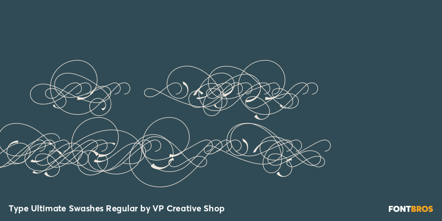 Type Ultimate Swashes Regular Poster