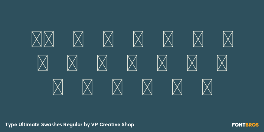 Type Ultimate Swashes Regular Font Poster #4