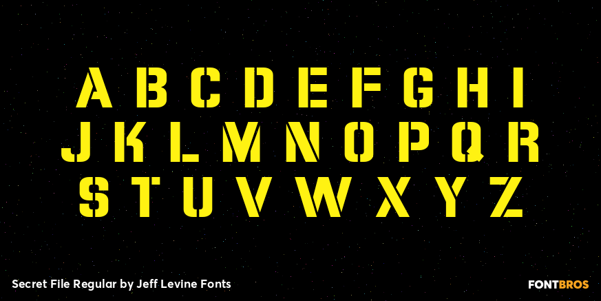 Secret File Regular Font Poster #3