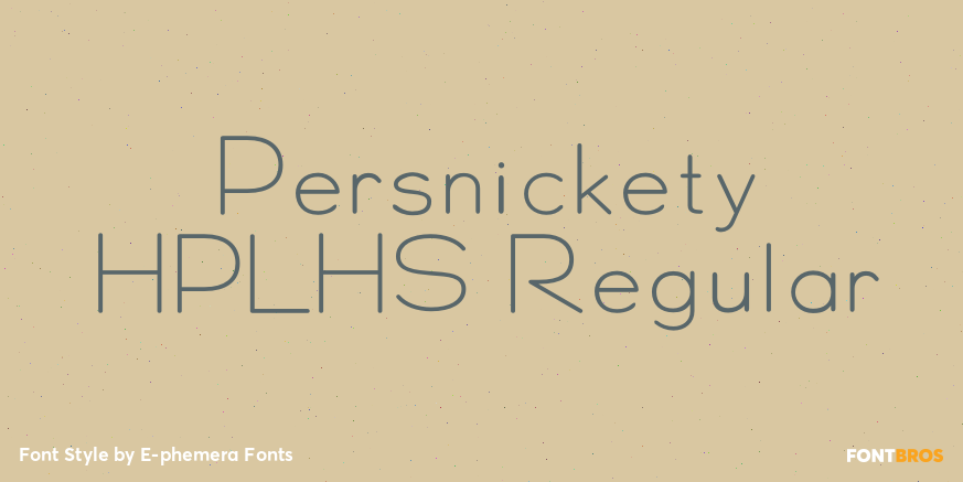 Persnickety HPLHS Regular Poster
