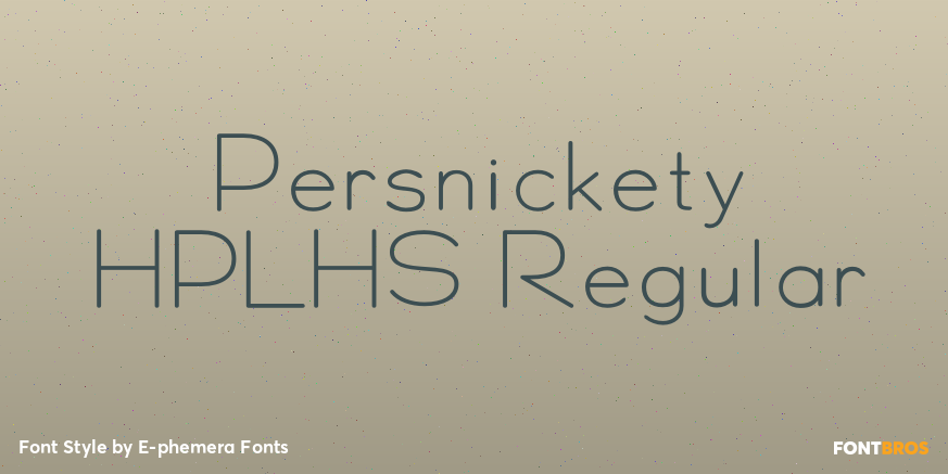 Persnickety HPLHS Regular Poster