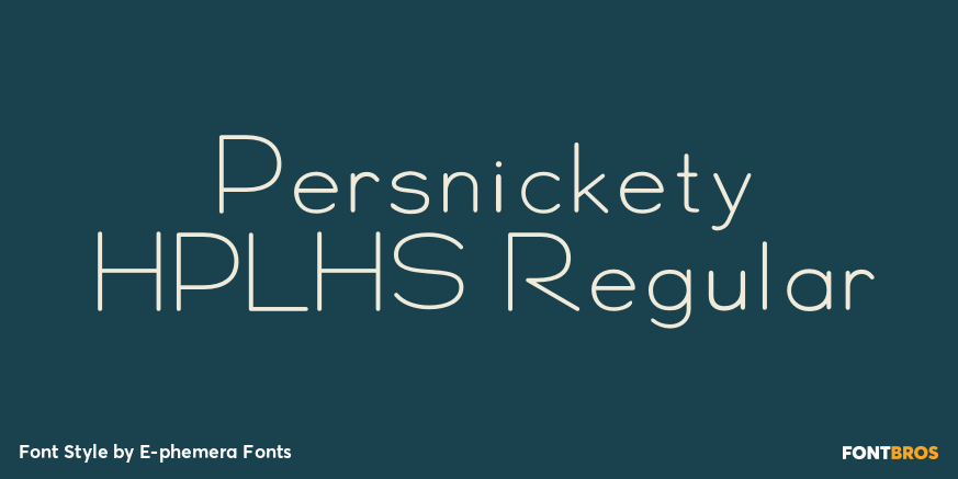 Persnickety HPLHS Regular Poster