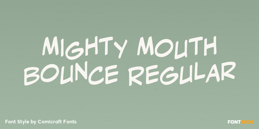 Mighty Mouth Bounce Regular Poster