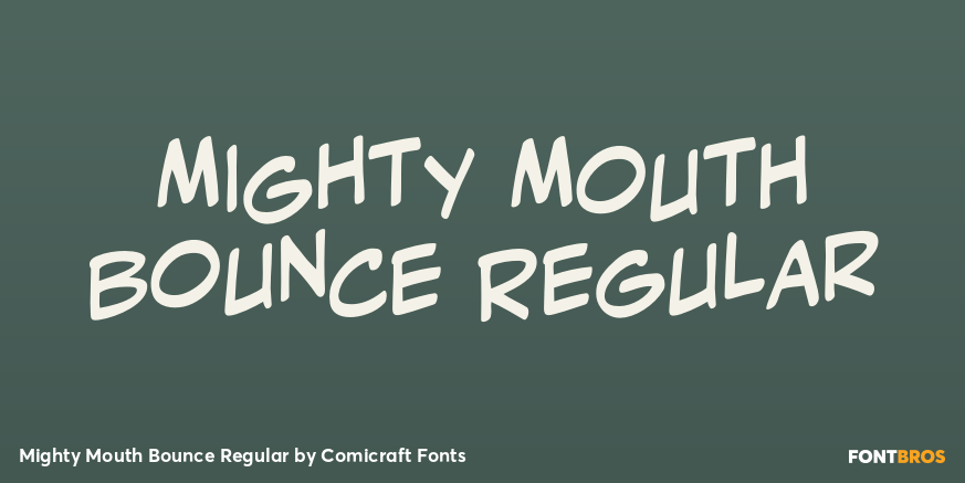 Mighty Mouth Bounce Regular Poster