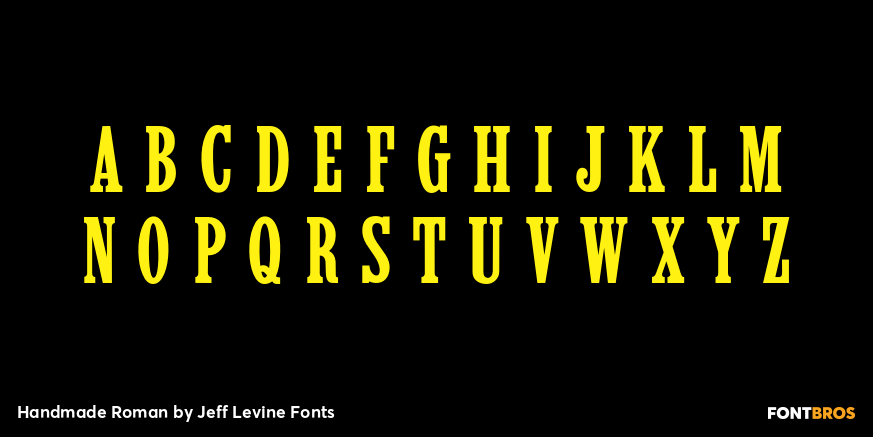 Handmade Roman Font Poster #2