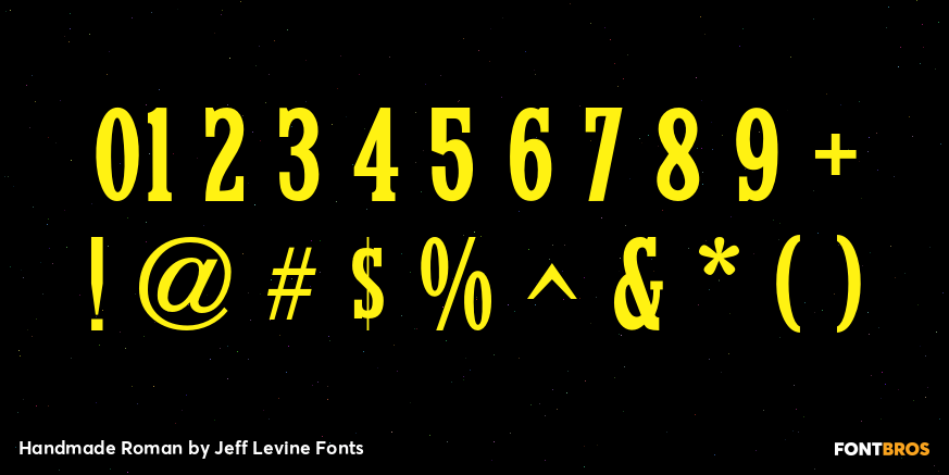 Handmade Roman Font Poster #4