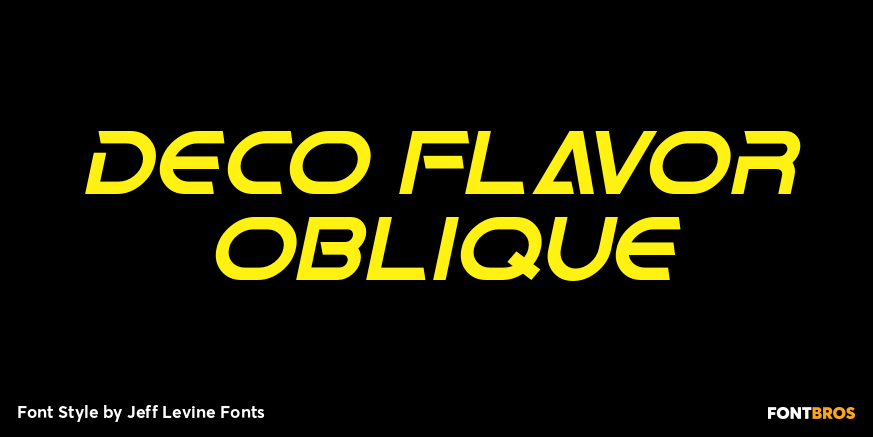 Deco Flavor Oblique Poster